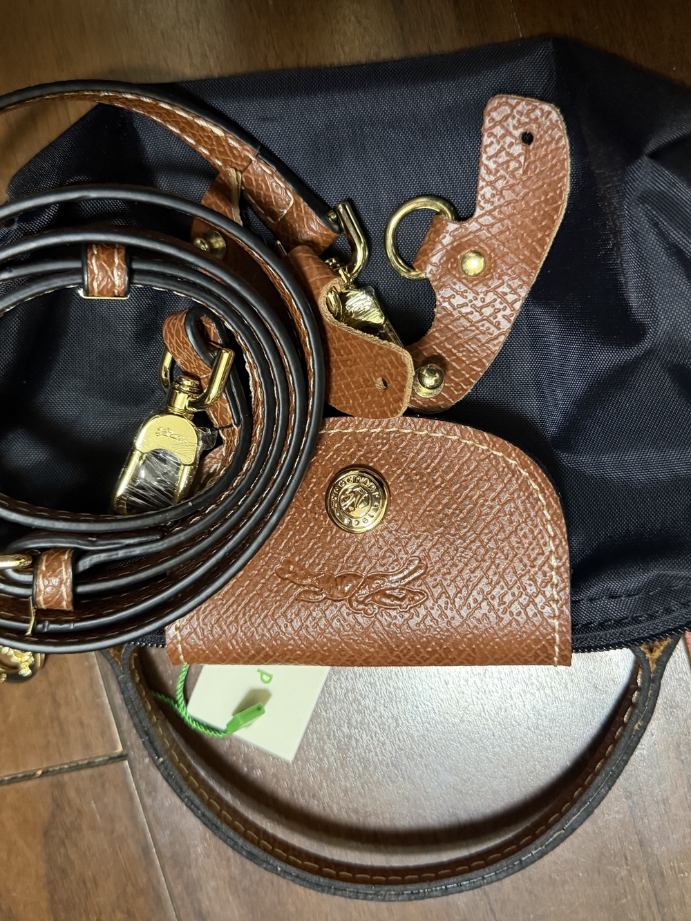 Longchamp Mini Black Canvassing Crossbody Bag